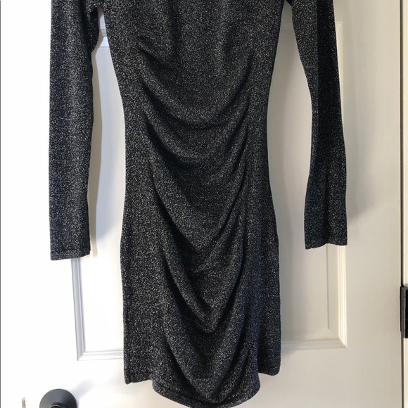 Express Black/Silver Sparkle Cocktail Dress - Picture 2 of 3
